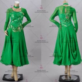Ballroom Dancewear,Ballroom Dance Competition Dresses Green BD-SG3210