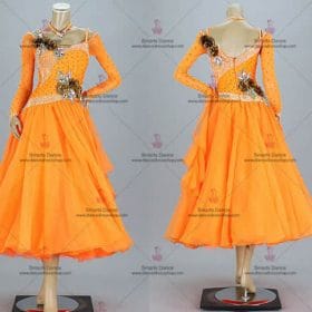 Custom Made Ballroom Dress,Womens Ballroom Dress Orange BD-SG3225