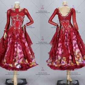 Ballroom Costume For Female,Ballroom Dancewear Red BD-SG3240