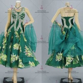 Ballroom Dancewear,Ballroom Dance Clothes Green BD-SG3243
