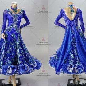 Ballroom Clothes,Ballroom Dancewear Blue BD-SG3265