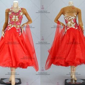 Custom Made Ballroom Dress Red BD-SG3270