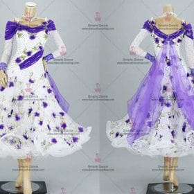 Ballroom Dance Costumes,Ballroom Gowns White BD-SG3273