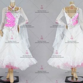 Ballroom Dresses,Tailor Made Ballroom Dress White BD-SG3275