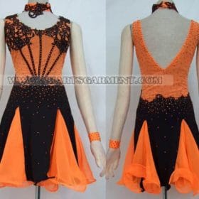 latin competition dance apparels,latin dance garment for children:LD-SG1042