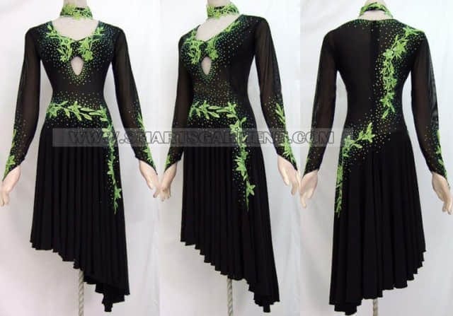 latin dancing apparels for children,personalized latin competition dance costume