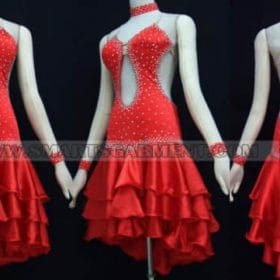plus size latin dancing clothes,tailor made latin competition dance garment:LD-S