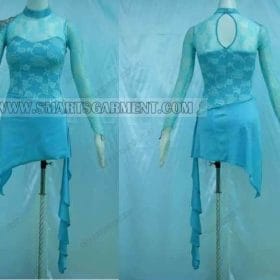 customized latin dancing clothes,plus size latin competition dance costumes:LD-S