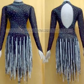 custom made latin competition dance apparels,latin dance attire for women:LD-SG1