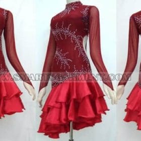 big size latin competition dance clothes,big size latin dance wear:LD-SG1116