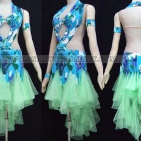 discount latin dancing apparels,tailor made latin competition dance attire:LD-SG