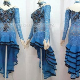 latin dancing apparels for kids,hot sale latin competition dance clothes:LD-SG12
