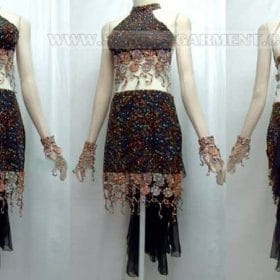 cheap latin dancing apparels,plus size latin competition dance clothing:LD-SG124