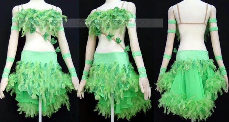 big size latin competition dance clothes,latin dance dresses for children:LD-SG1