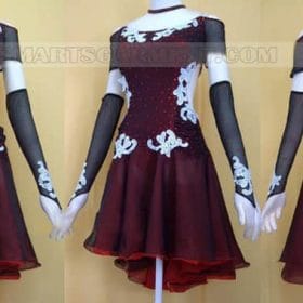 big size latin dancing apparels,fashion latin competition dance garment:LD-SG135