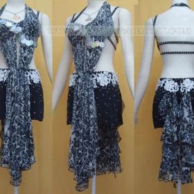 plus size latin dancing clothes,personalized latin competition dance costumes:LD