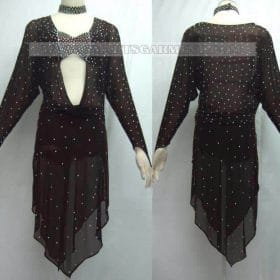 Inexpensive latin dancing apparels,latin competition dance garment outlet:LD-SG1