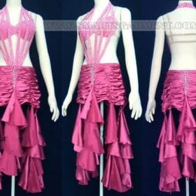 customized latin dancing apparels,tailor made latin competition dance attire:LD-