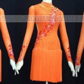 quality latin competition dance apparels,latin dance clothes for competition:LD-