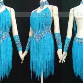 big size latin dancing apparels,custom made latin competition dance dresses:LD-S