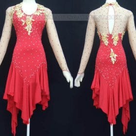 Inexpensive latin dancing clothes,customized latin competition dance wear:LD-SG1