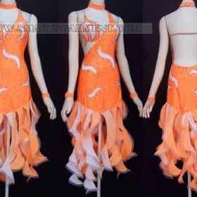 latin dancing clothes outlet,custom made latin competition dance garment:LD-SG16