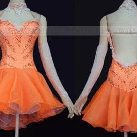 personalized latin dancing clothes,plus size latin competition dance apparels:LD
