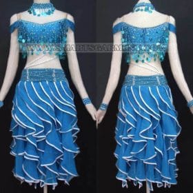 latin competition dance apparels store,tailor made latin dance costumes:LD-SG167