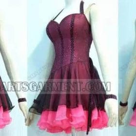latin dancing clothes for kids,selling latin competition dance outfits:LD-SG177