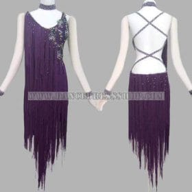 latin dancing apparels for women,custom made latin competition dance clothes:LD-