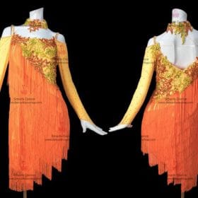 Latin Dance Costumes,Affordable Latin Dress Orange LD-SG1803