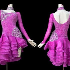 Latin Dresses For Sale,Affordable Latin Competition Dresses Pink LD-SG1809