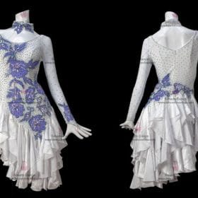 Latin Dance Customes,Latin Dance Costumes White LD-SG1810