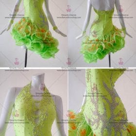 Tailor Made Latin Dress,Custom Made Latin Dress Green LD-SG1820