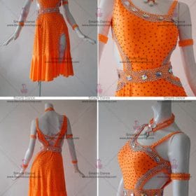 Latin Dance Costumes For Competition,Latin Dance Costumes Orange LD-SG1828