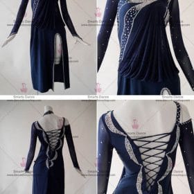 Latin Dance Costumes For Competition,Latin Dancewear Blue LD-SG1829