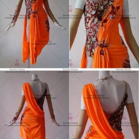 Affordable Latin Competition Dresses,Latin Dance Clothes Orange LD-SG1844