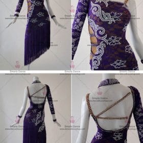 Latin Dress,Latin Dancewear Purple LD-SG1845