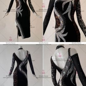 Latin Dance Dresses For Sale,Latin Ballroom Dresses Black LD-SG1846