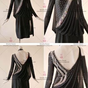 Latin Dresses For Sale,Latin Dance Competition Dresses Black LD-SG1850