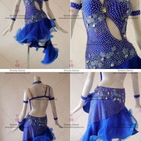 Latin Costume For Female,Latin Dresses For Sale Blue LD-SG1851