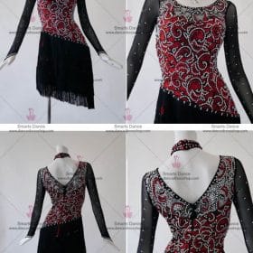 Latin Ballroom Dresses,Latin Costume For Female Black LD-SG1854