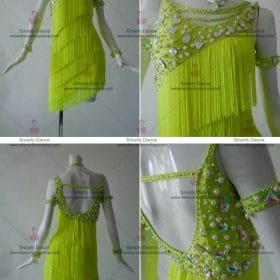 Latin Costumes,Affordable Latin Dress Green LD-SG1855