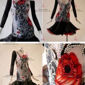 Affordable Latin Dress,Latin Dance Customes Black LD-SG1856