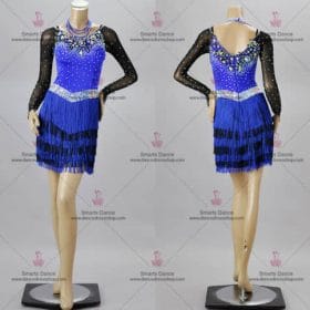 Latin Dancewear,Latin Dresses For Sale Blue LD-SG1858