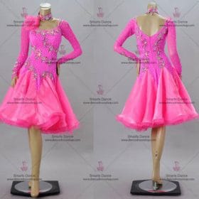 Latin Dancewear,Waltz Dance Dresses Pink LD-SG1865