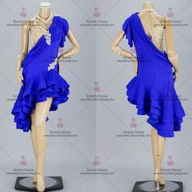 Latin Dresses,Latin Ballroom Dresses Blue LD-SG1866