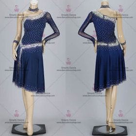 Waltz Dance Dresses,Latin Ballroom Dresses Blue LD-SG1871