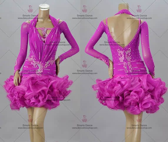 Latin Dance Clothes,Latin Clothes Purple LD-SG1875