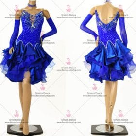 Latin Dance Clothes,Latin Dance Costumes Blue LD-SG1876